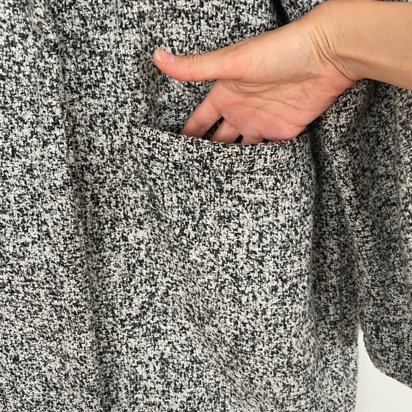 Steve Madden Women's Black and White Pea Coat ladies XL - Picture 4 of 7